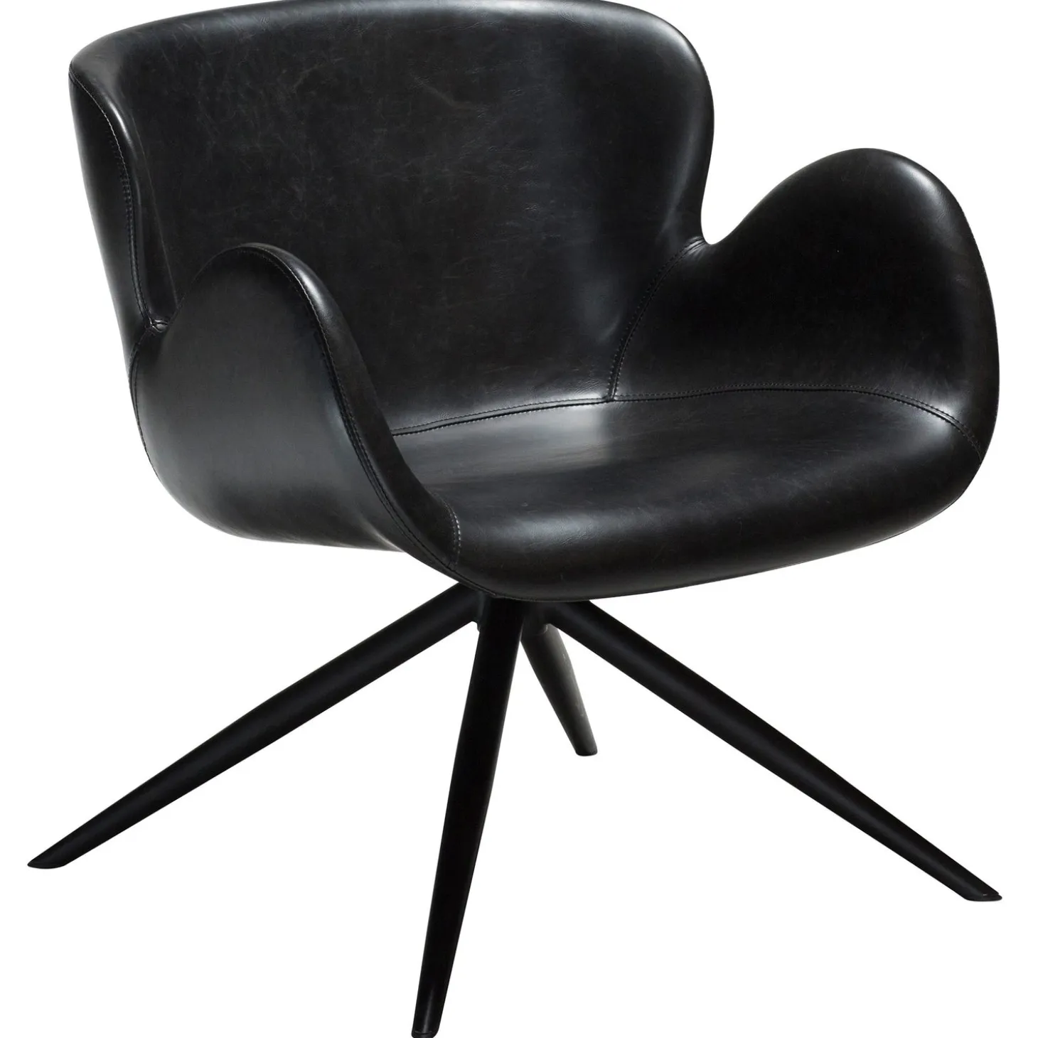 Gaia Loungefåtölj Vintage Black