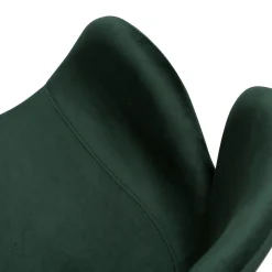 Gaia Stol Emerald Green Velvet, Black