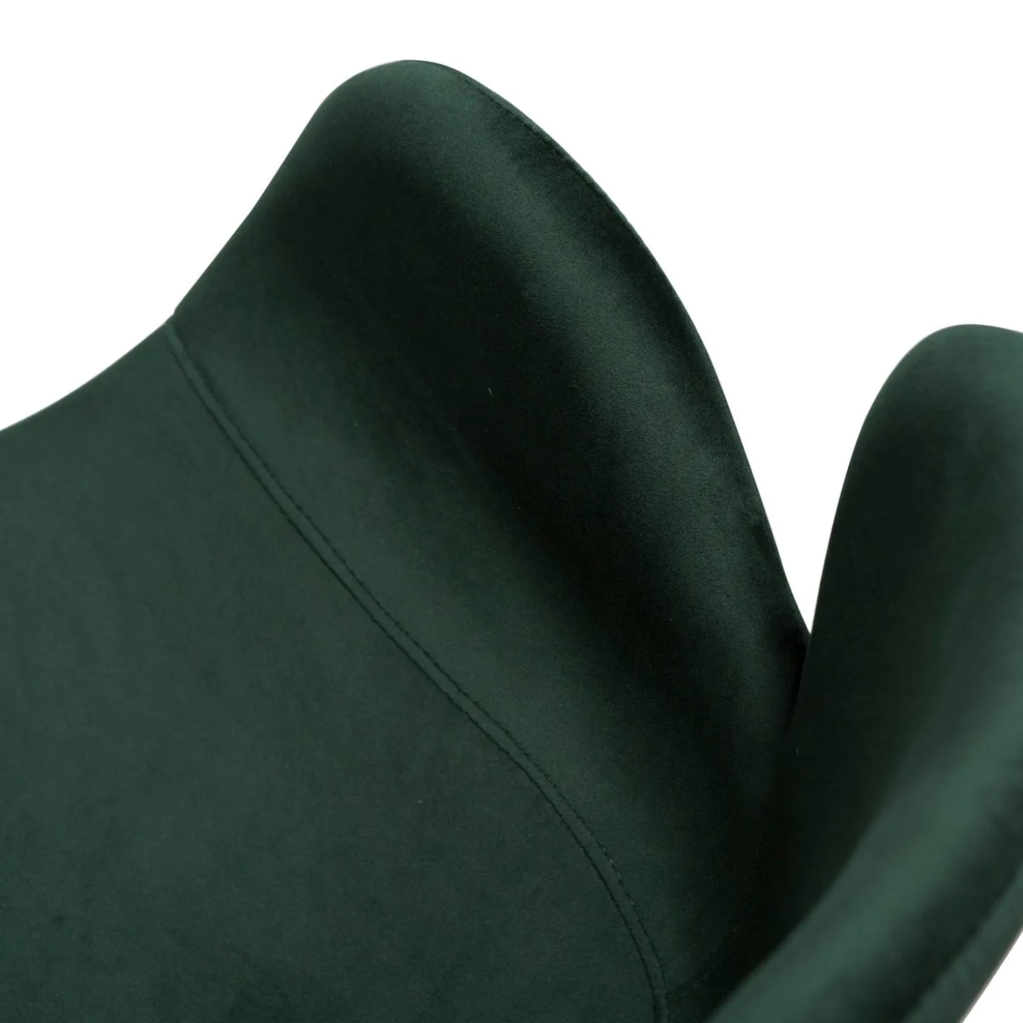 Gaia Stol Emerald Green Velvet, Black