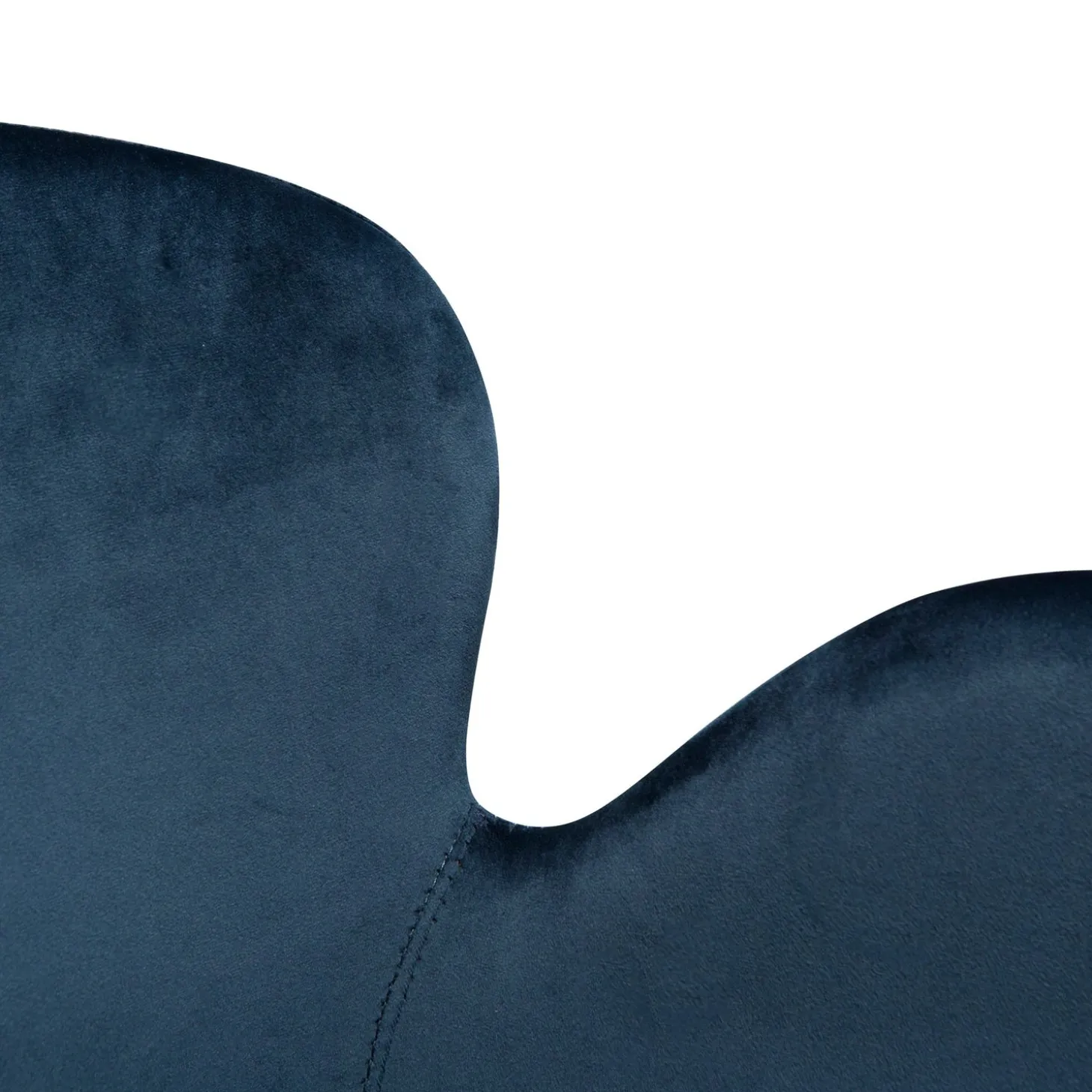 Gaia Stol Midnight Blue Velvet, Black
