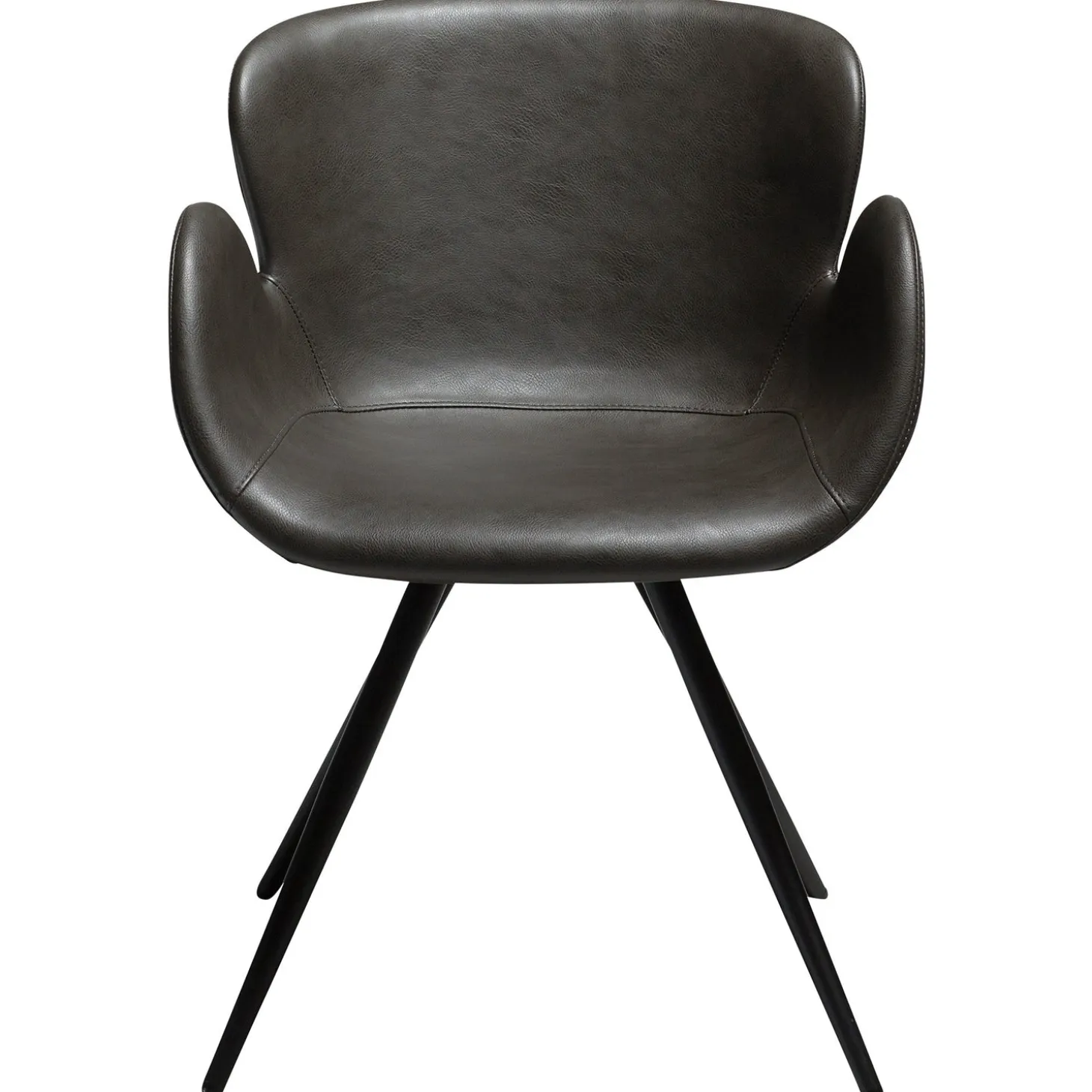 Gaia Stol Vintage Grey Art.Leather, Black
