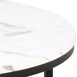 Gilbert Soffbord Rund 80 cm Vit Granada