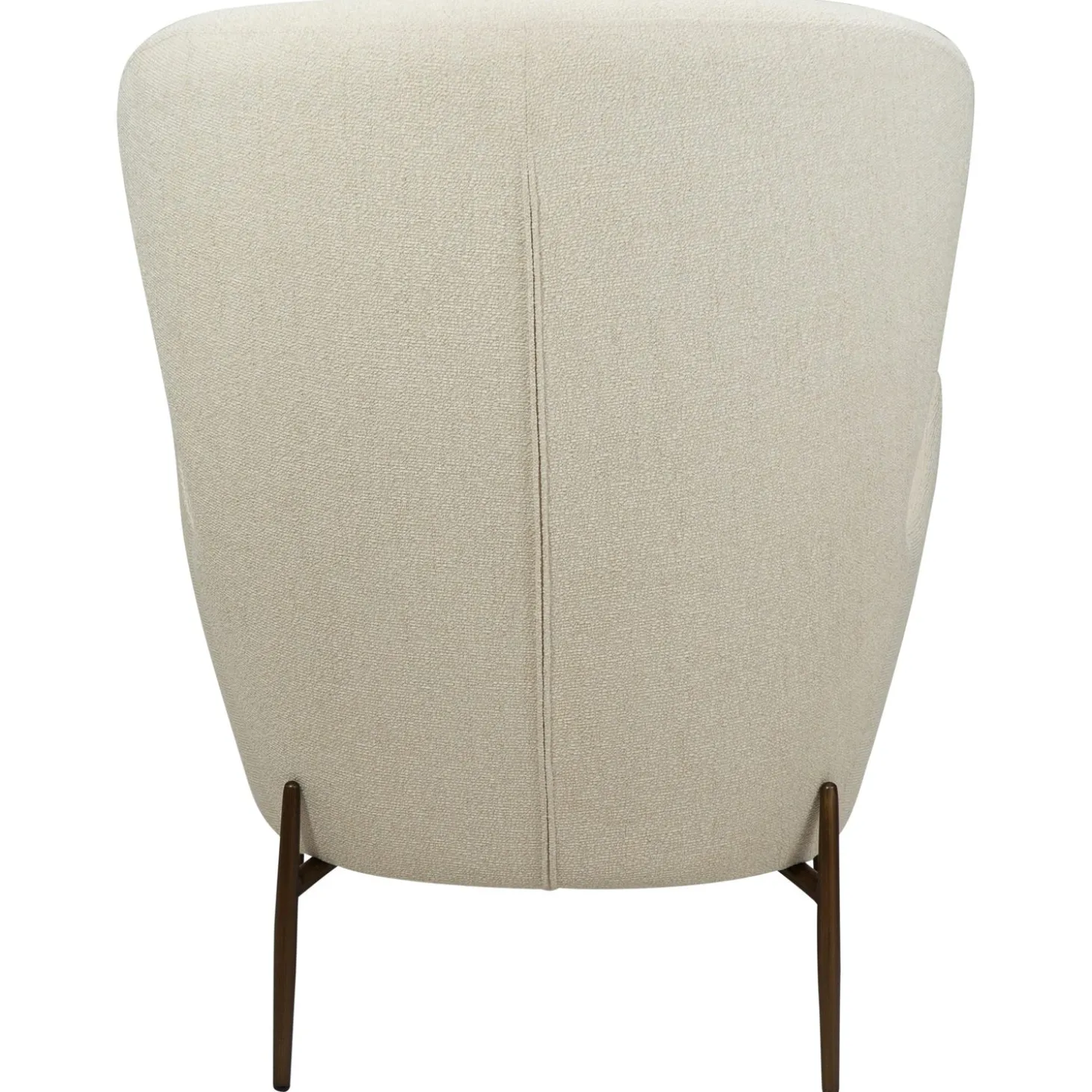 Glam Loungefåtölj Bone White, Antique Brass, 105 cm
