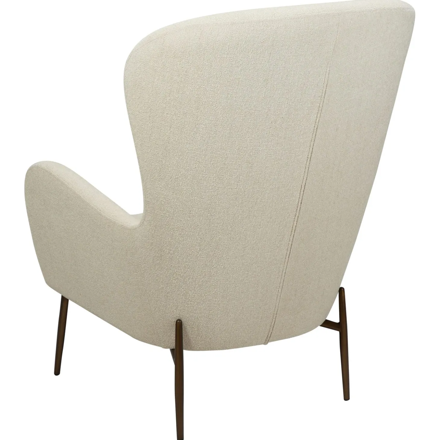 Glam Loungefåtölj Bone White, Antique Brass, 105 cm