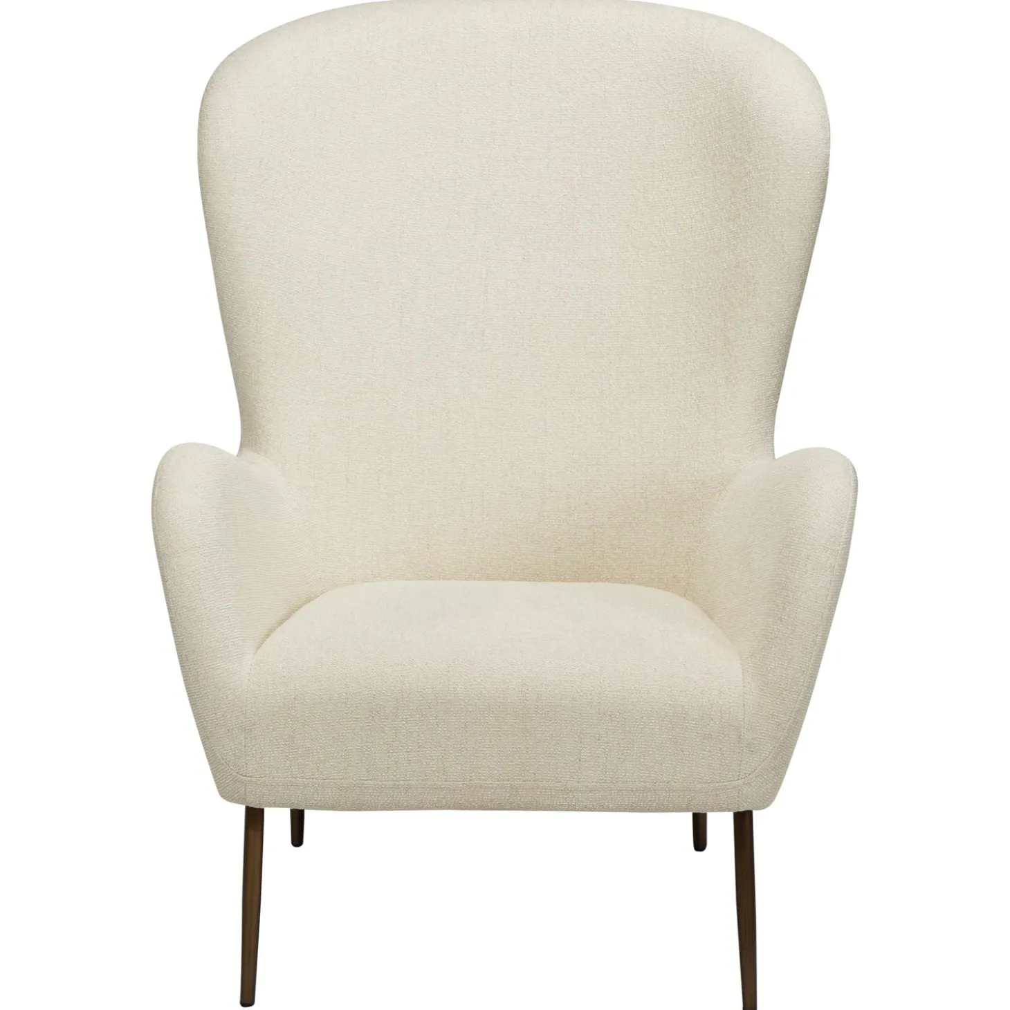 Glam Loungefåtölj Bone White, Antique Brass, 105 cm