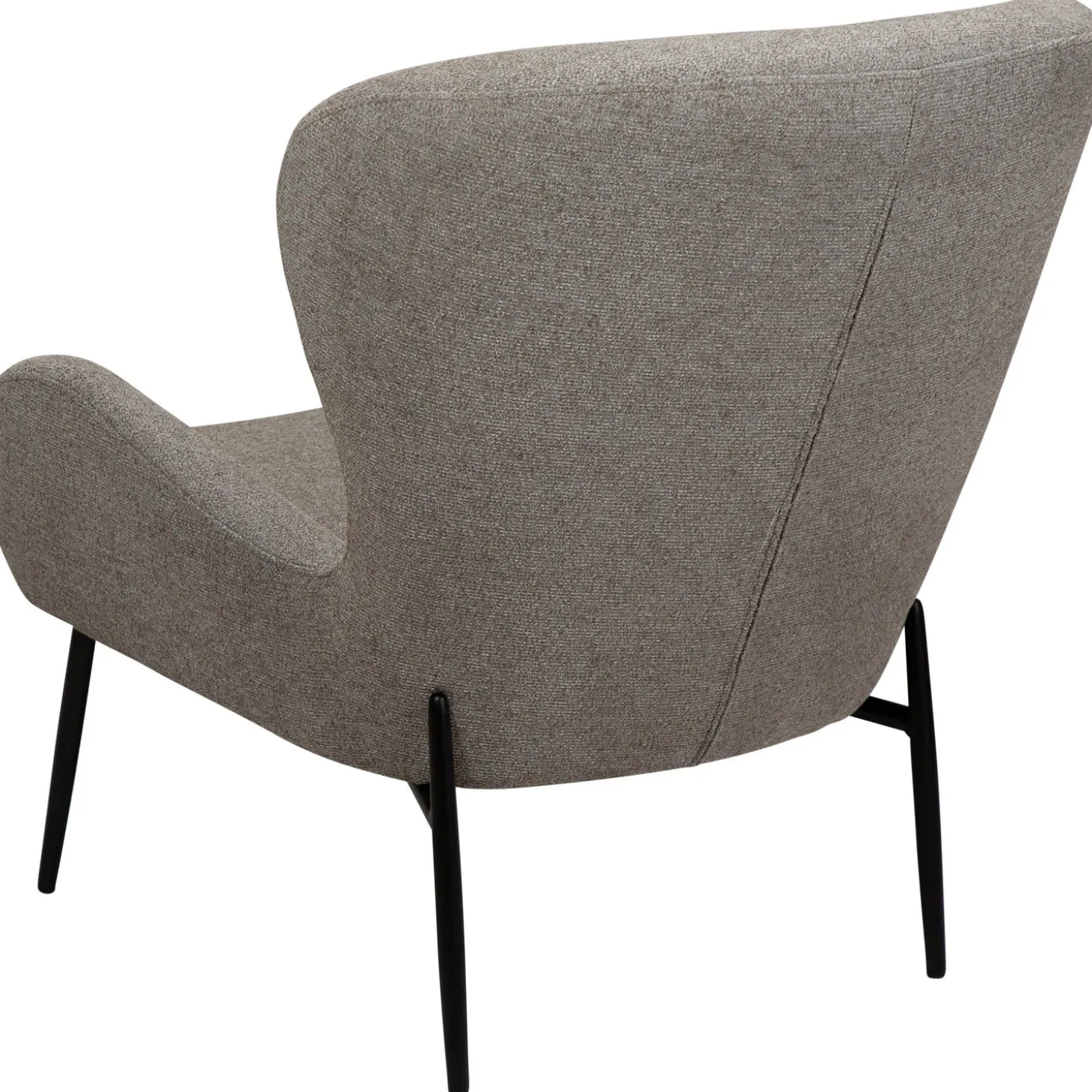 Glam Loungefåtölj Pebble Earth, Black Metal, 85 cm