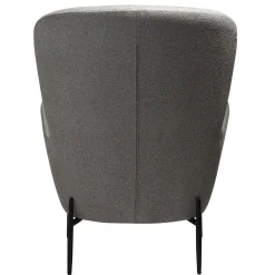 Glam Loungefåtölj Pebble Earth, Black Metal, 75 cm
