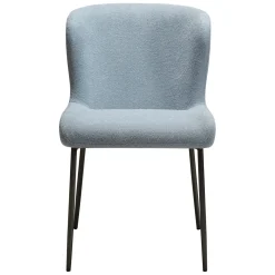 Glam Stol Blue Fog, Antique Brass