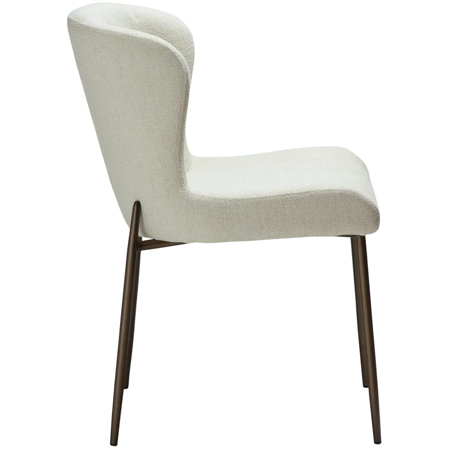 Glam Stol Bone White, Antique Brass