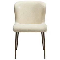 Glam Stol Frosted Almond, Antique Brass