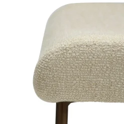 Glam Stol Frosted Almond, Antique Brass