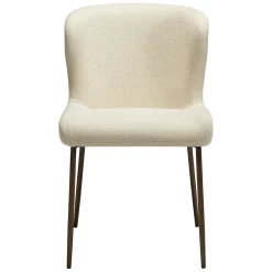 Glam Stol Frosted Almond, Antique Brass