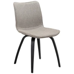 Glee Stol Pebble Earth Bouclé, Black