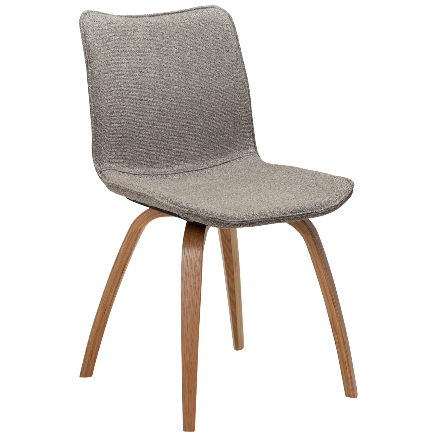 Glee Stol Pebble Earth Bouclé, Oak