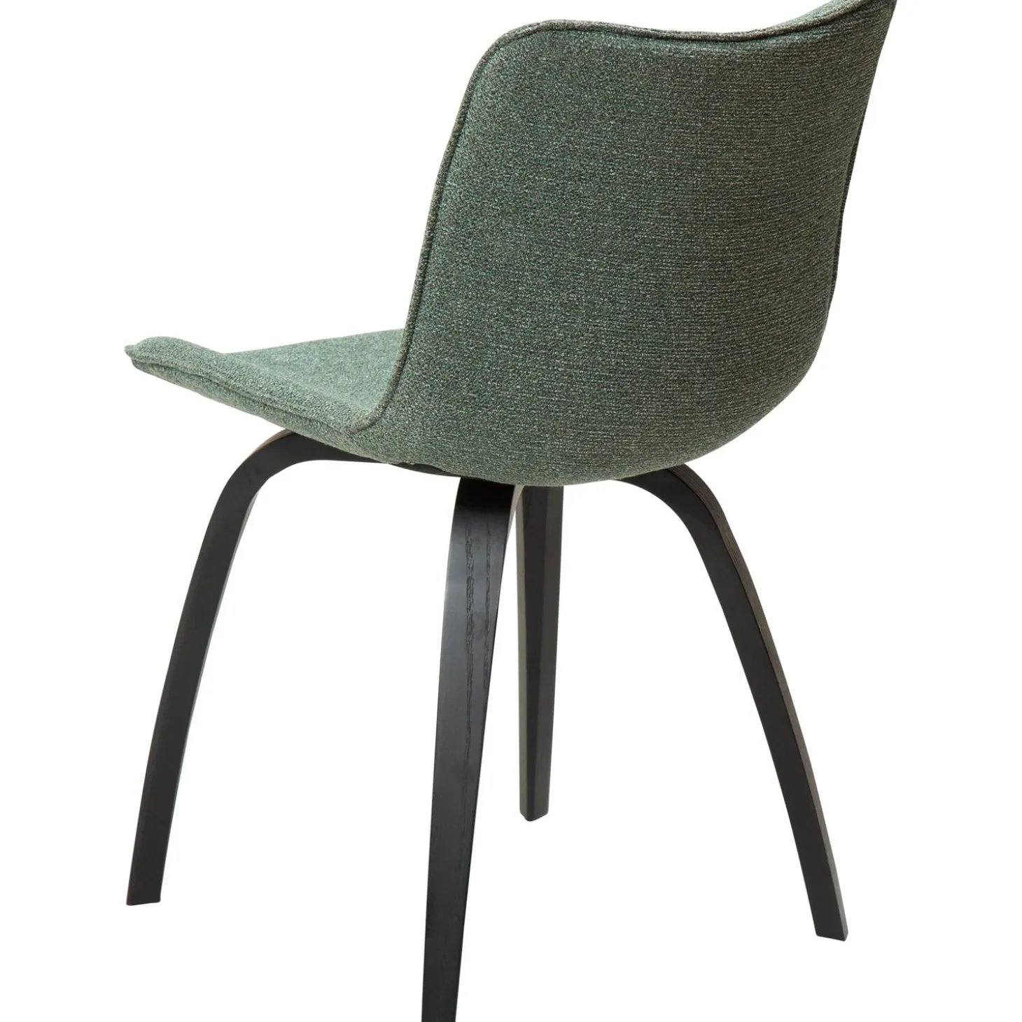 Glee Stol Pebble Green Bouclé, Black