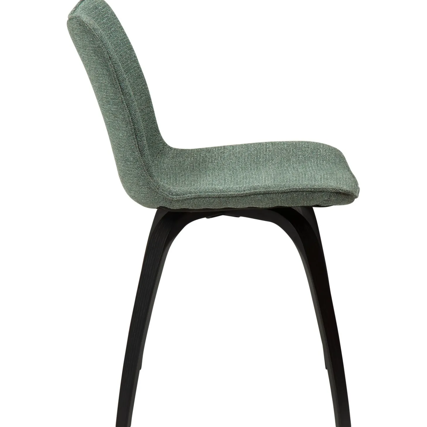 Glee Stol Pebble Green Bouclé, Black