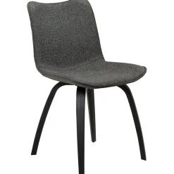 Glee Stol Pebble Grey Bouclé, Black