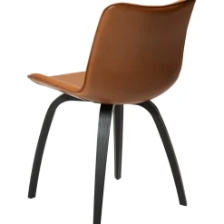 Glee Stol Vintage Light Brown Art.Leather, Black