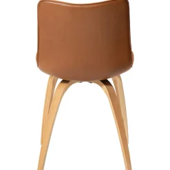 Glee Stol Vintage Light Brown Art.Leather, Oak