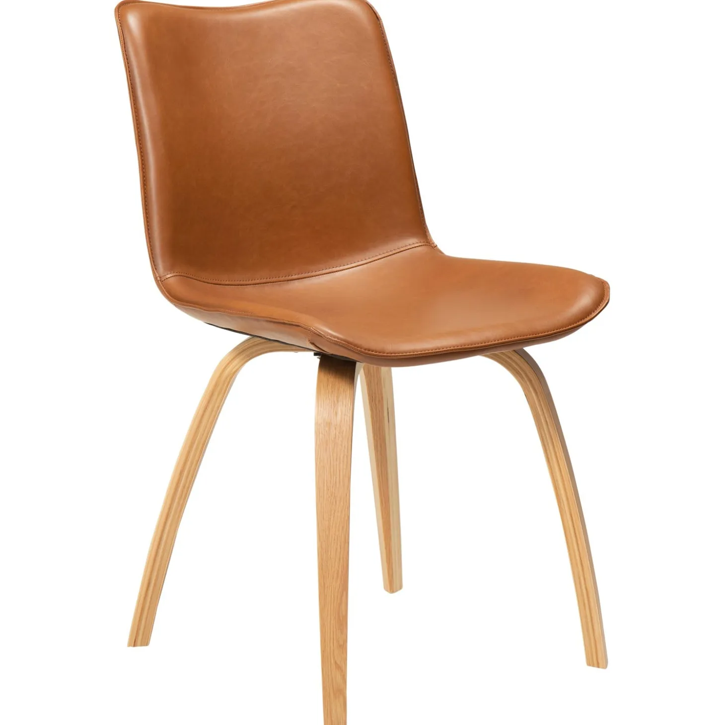 Glee Stol Vintage Light Brown Art.Leather, Oak