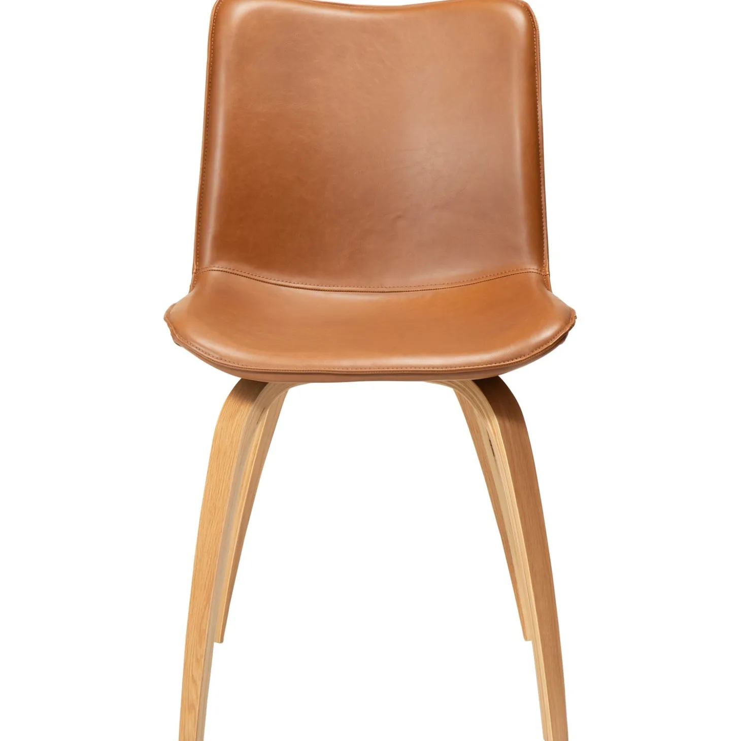 Glee Stol Vintage Light Brown Art.Leather, Oak