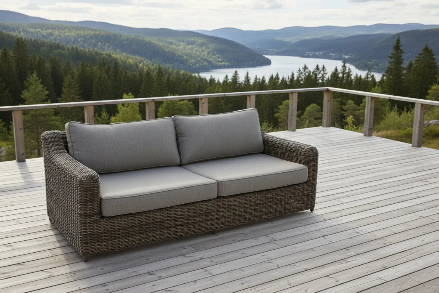 Glendon 3-sits Soffa Dark Brown/Soft Moose