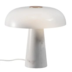 Glossy Bordslampa Opal Vit