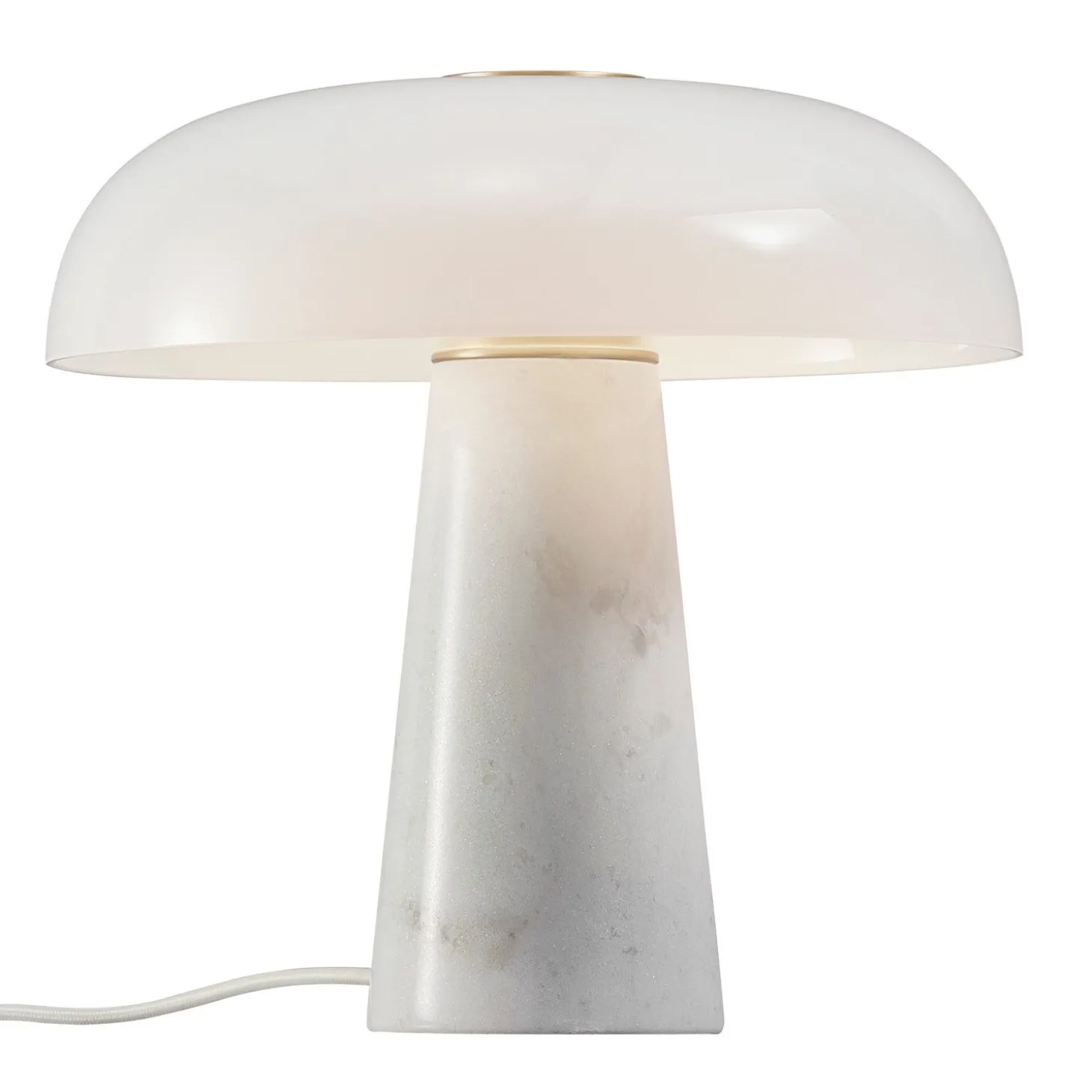 Glossy Bordslampa Opal Vit