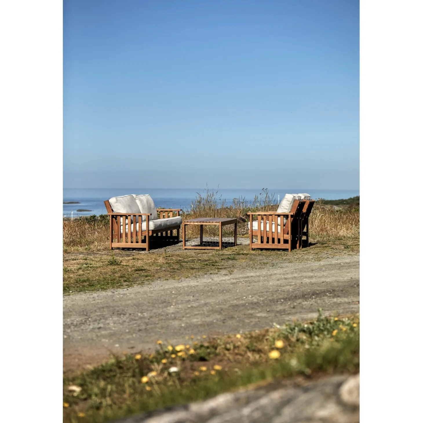 Gotland Utefåtölj Brun