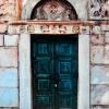 Grön Dörr Tavla 80x120cm