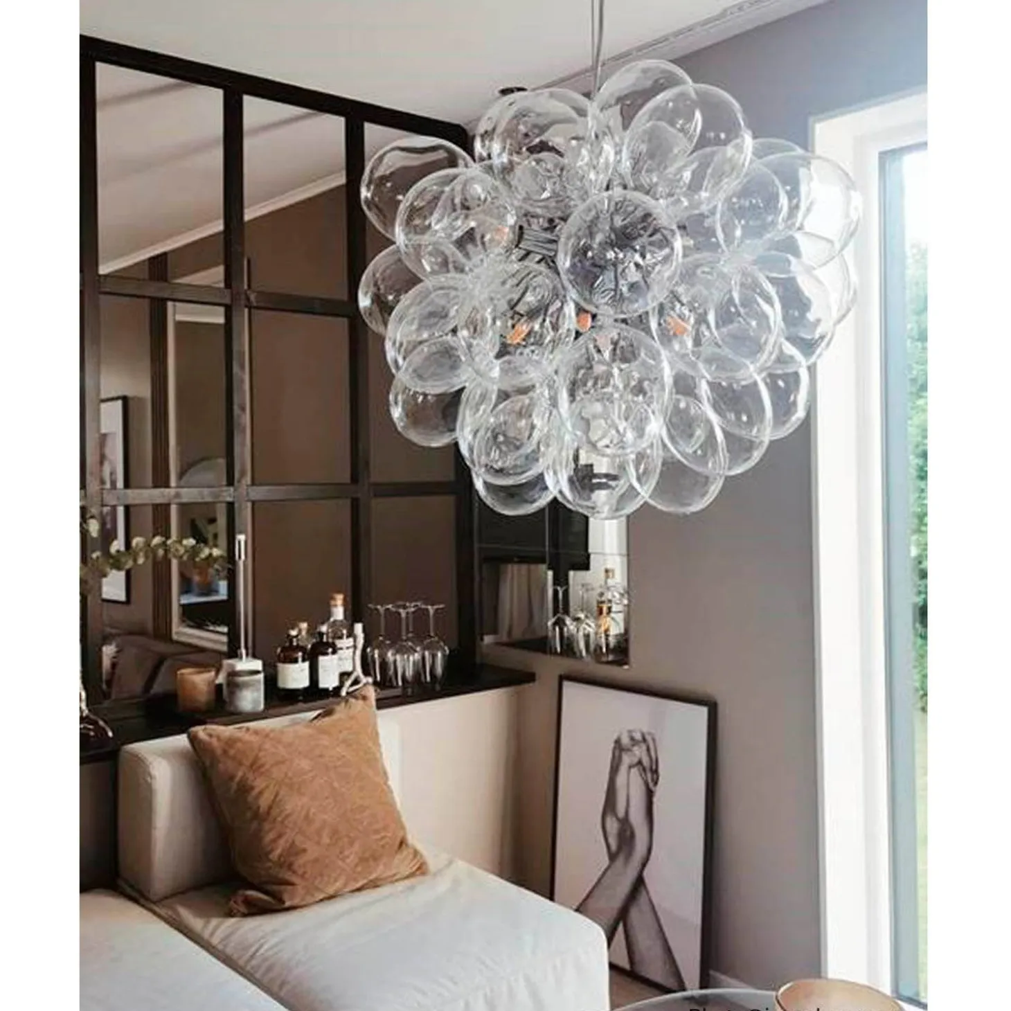 Gross 50 cm Taklampa Klarglas