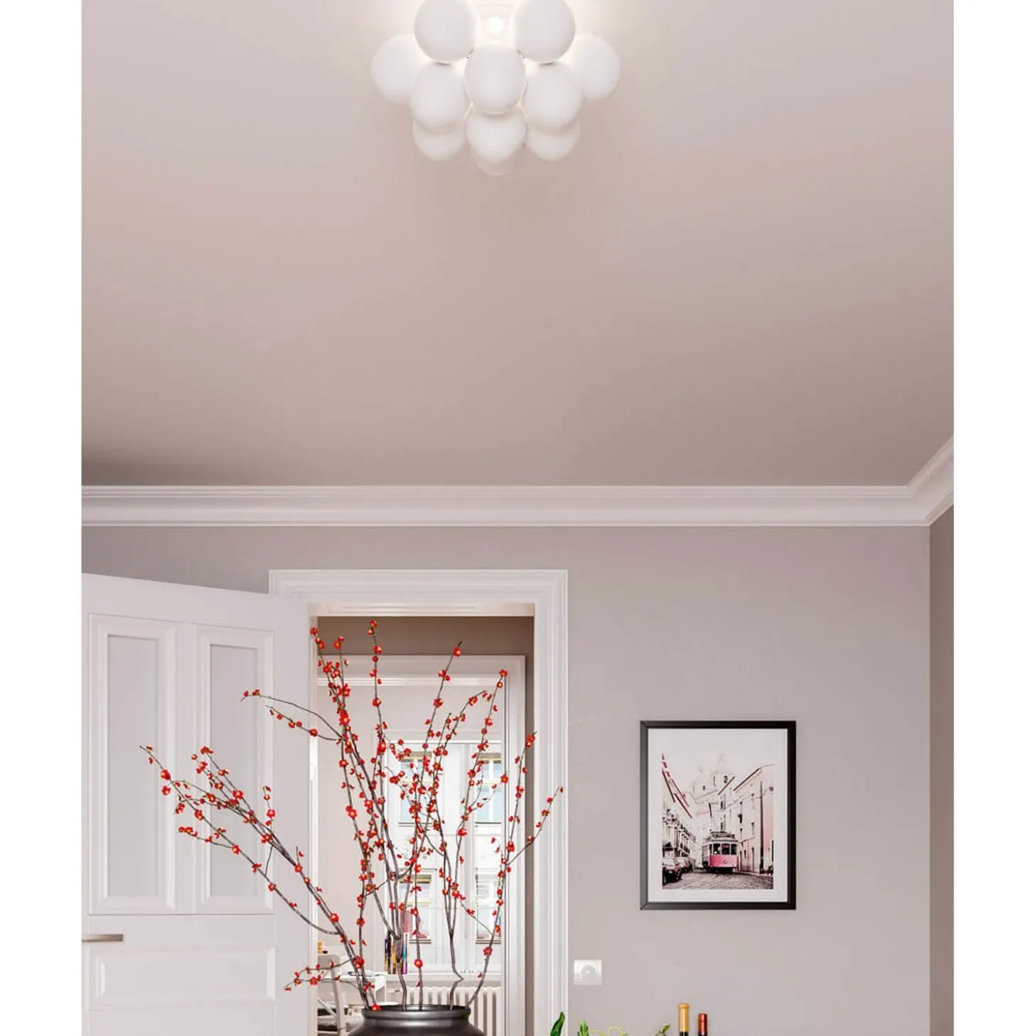 Gross Plafond 30 cm Vit matt