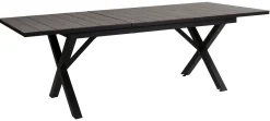 Hillmond Bord 100x166-226 cm Svart/Grå Laminat