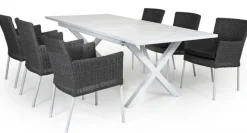 Hillmond Bord 100x240-310 cm Vit
