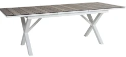 Hillmond Bord 100x166-226 cm Vit/Natur Laminat