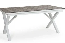 Hillmond Bord 100x166-226 cm Vit/Natur Laminat
