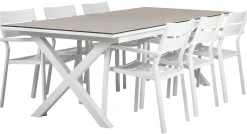 Hillmond Matgrupp Vit ink 6st Delia Karmstolar