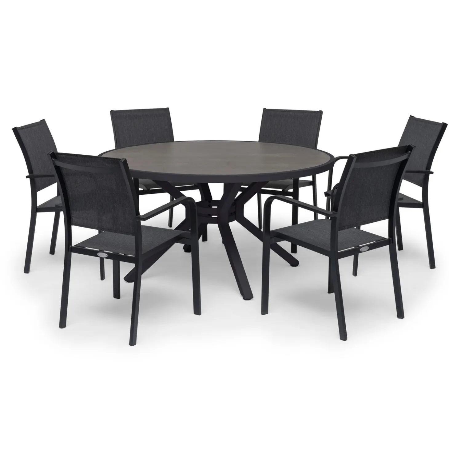 Hånger Utebord Ø140 cm Svart