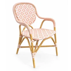 Holmenäs Caféstol Karm Rosa