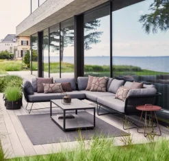 Horizon 2-sits Soffa Höger Svart