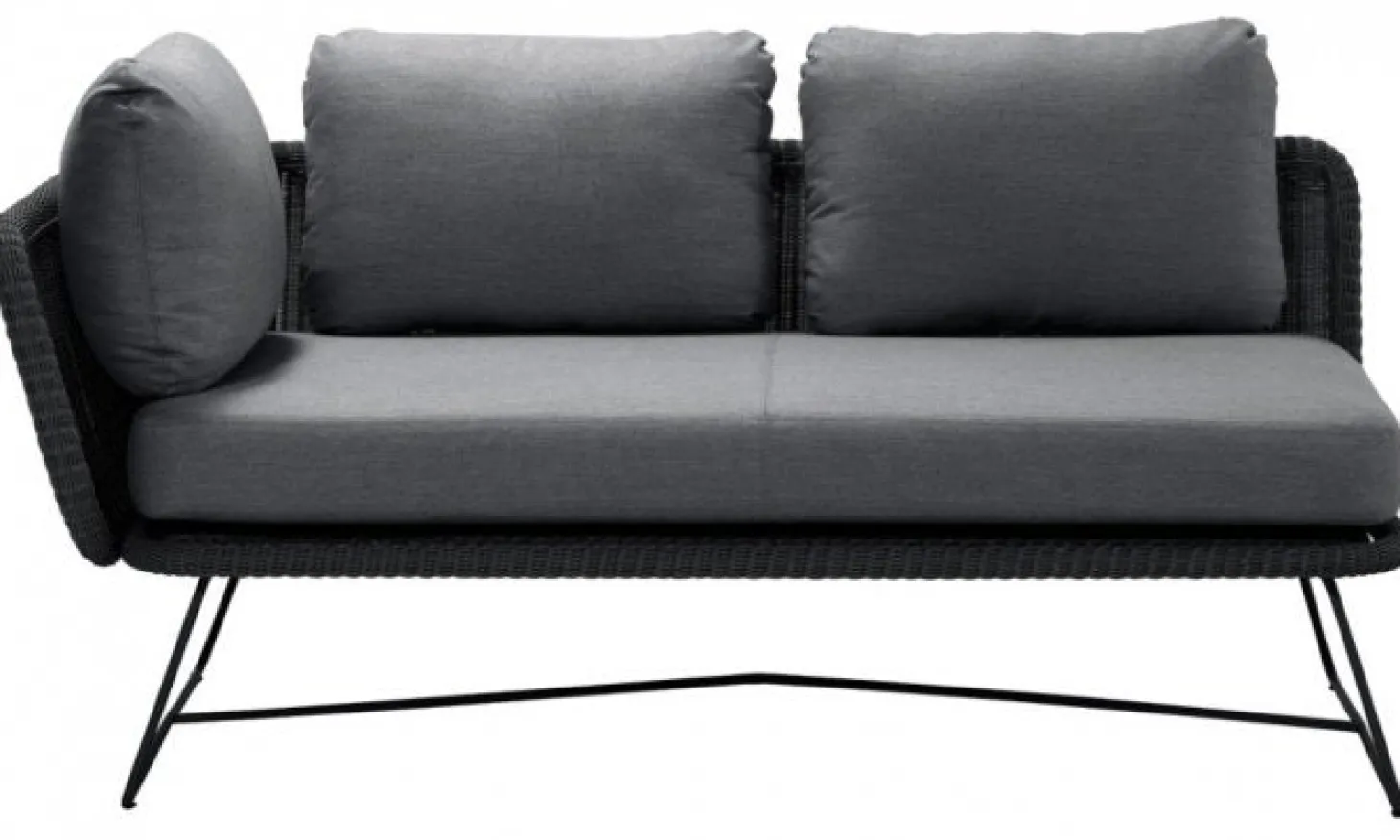 Horizon 2-sits Soffa Höger Svart