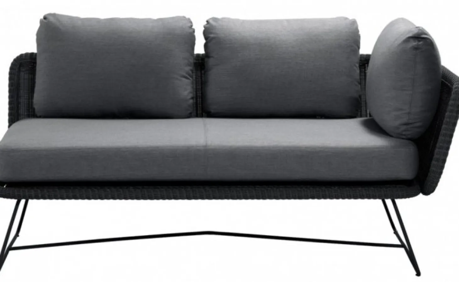 Horizon 2-sits Soffa Vänster Svart