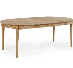 HOVDALA Matbord Ø 115cm Inkl. Två Ilägg Ek