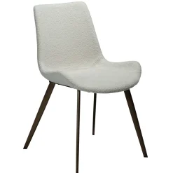Hype Stol Dove Bouclé, Antique Brass
