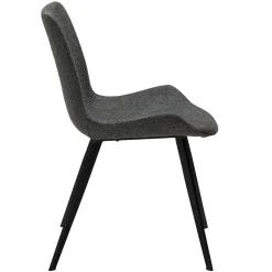 Hype Stol Pebble Grey Bouclé, Black