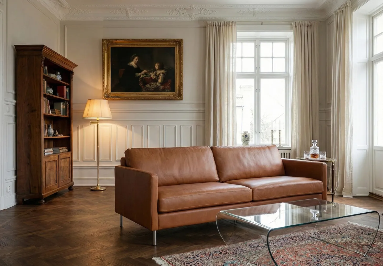 Impulse 3-sits Soffa Läder