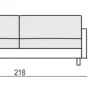 Impulse 3-sits Soffa Lux Caleido Natur