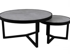 Itonda Soffbord 100 cm Svart/Grå