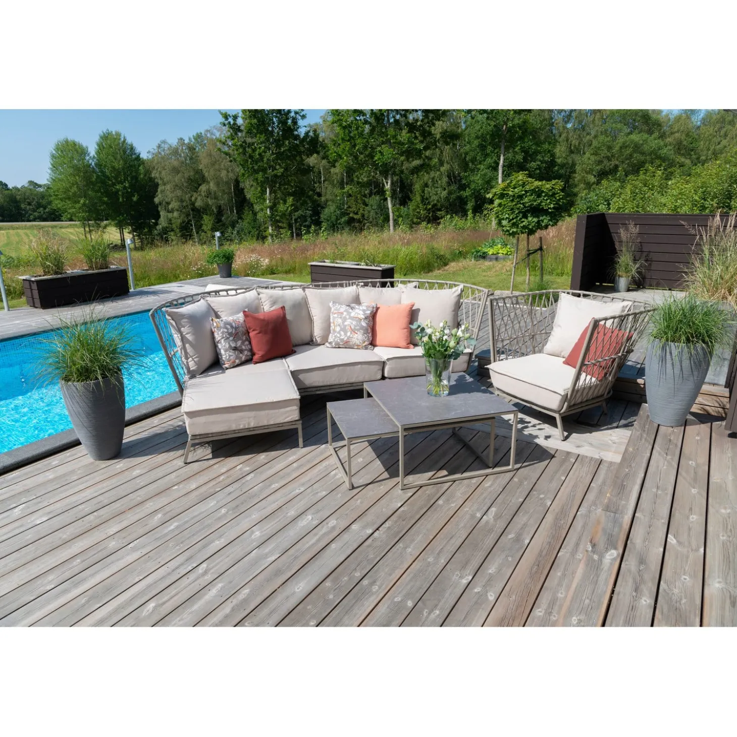 Jet Set 3-Sits Loungesoffa Beige