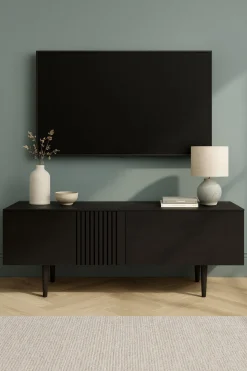 Joel Mediabänk 120 cm Svart